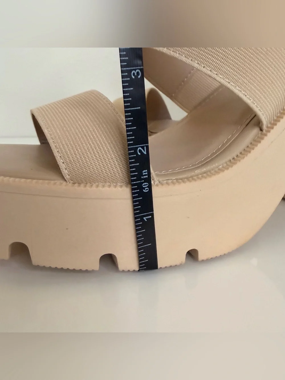 Madden Girl Neutral Beige Platform Chunk Heel Sandals